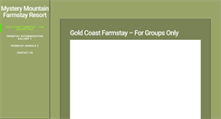 Desktop Screenshot of mysterymountain.com.au