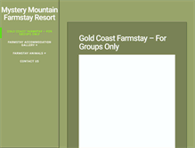 Tablet Screenshot of mysterymountain.com.au